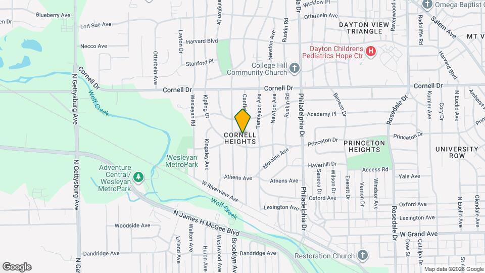 1425 Canfield Ave Mapa y Detalles de la Ubicación