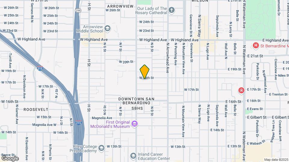 447 W 18th St Map and Location Details