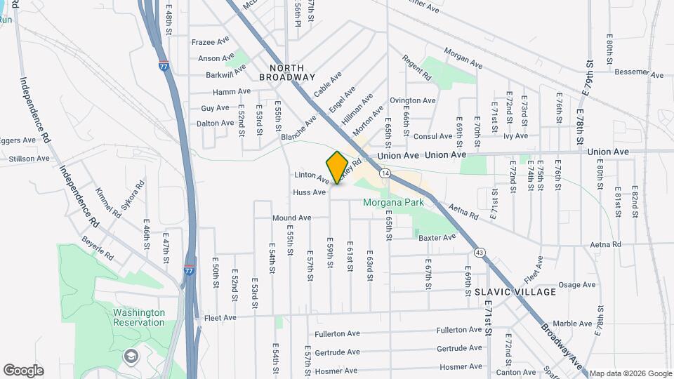 5908 Ackley Rd Map and Location Details