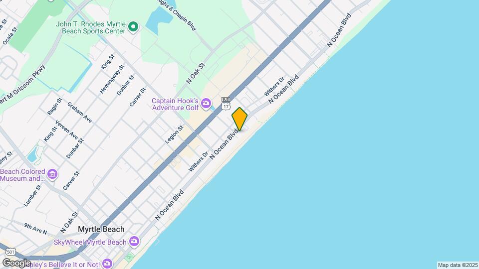 Boardwalk Oceanfront Tower Map and Location Details