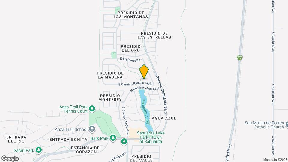 361 E Camino Rancho Cielo Map and Location Details