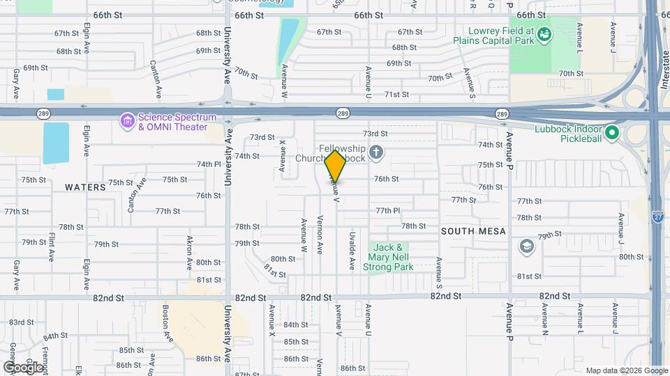 14102 Avenue V Map and Location Details