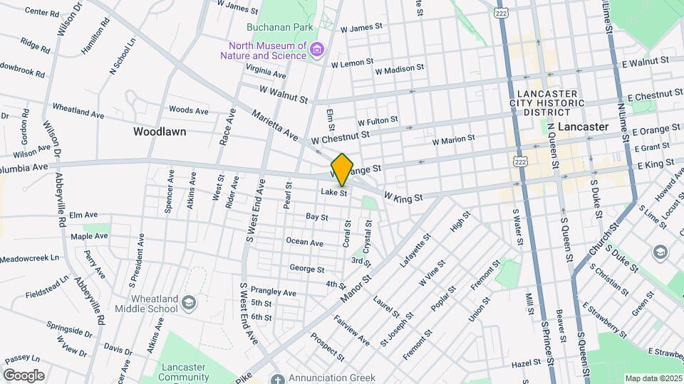 615 Lake St Map and Location Details