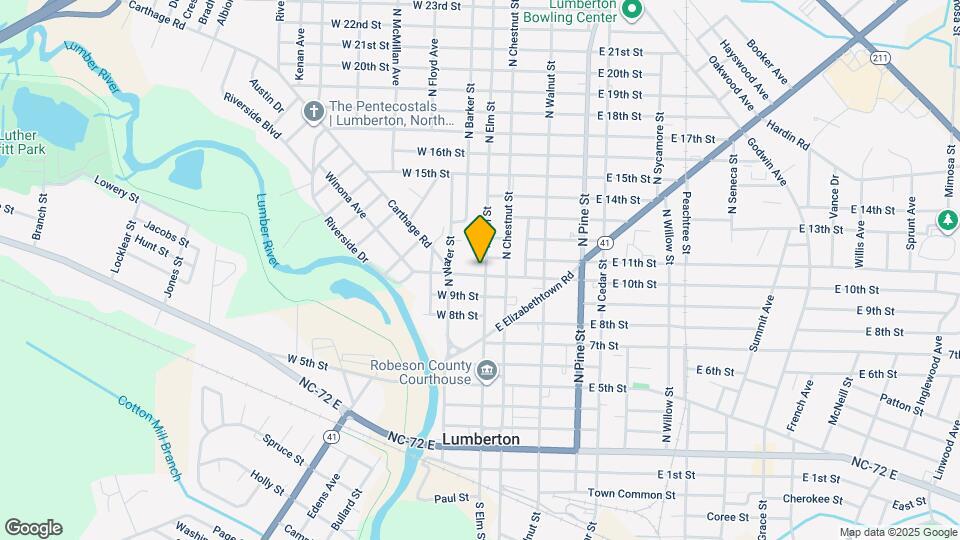 1005 N Elm St Map and Location Details