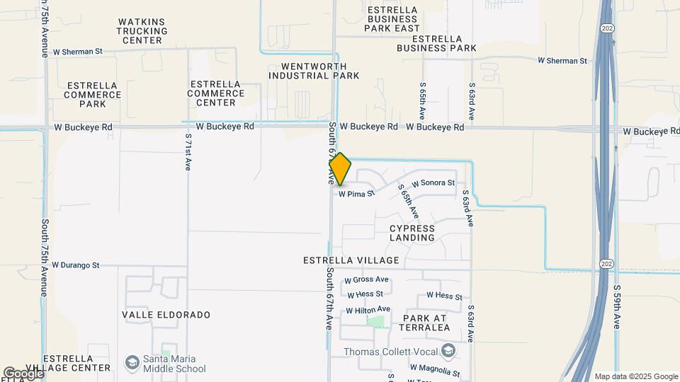 6642 W Pima St Map and Location Details