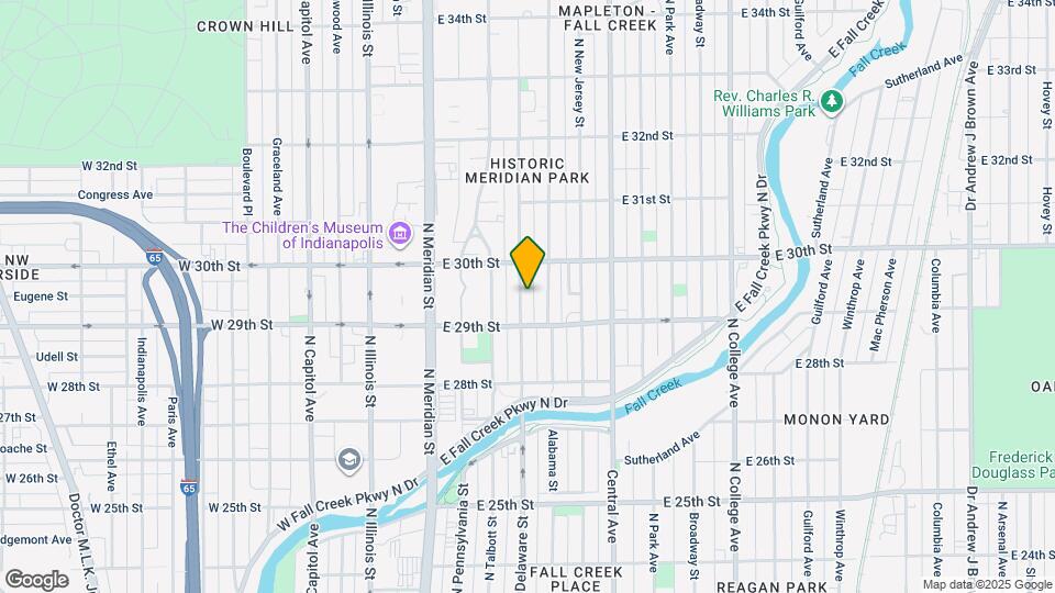 2935 North Delaware Street Map and Location Details