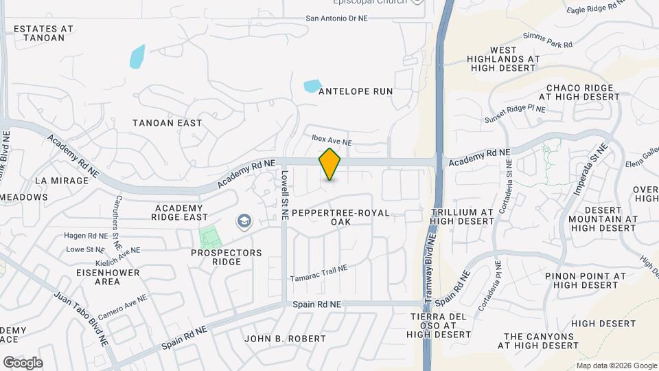 6105 Bancroft Ct NE Map and Location Details