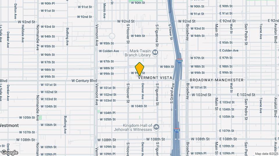 617 W Century Blvd Mapa y Detalles de la Ubicación