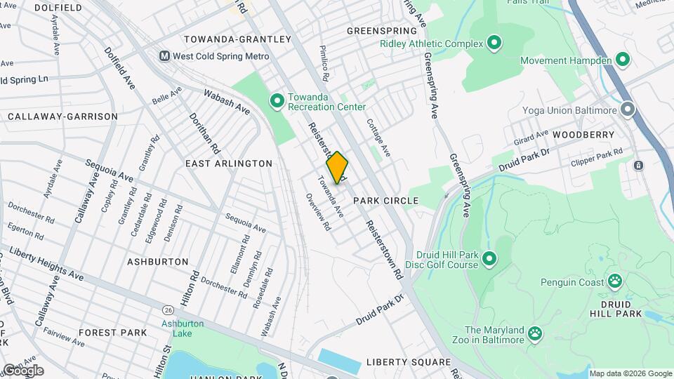 2800 Violet Ave Map and Location Details