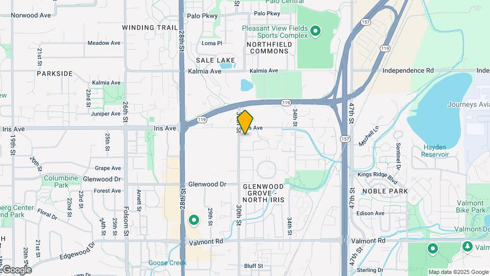 Brookedale North Boulder Mapa y Detalles de la Ubicación