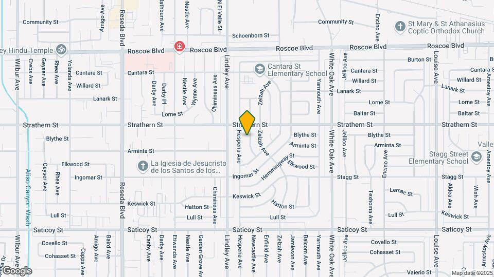 7931 Newcastle Ave Map and Location Details