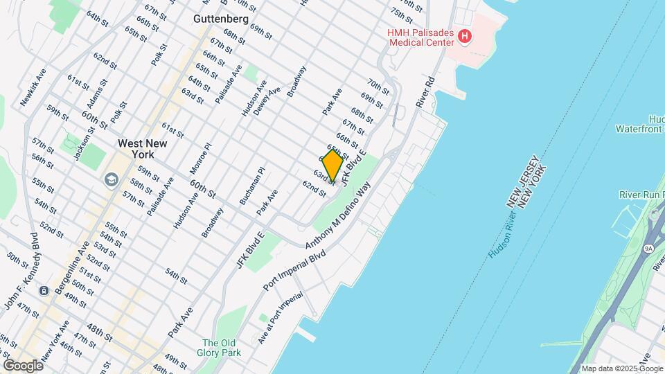 6209 JFK Blvd E-Unit -1FS Map and Location Details