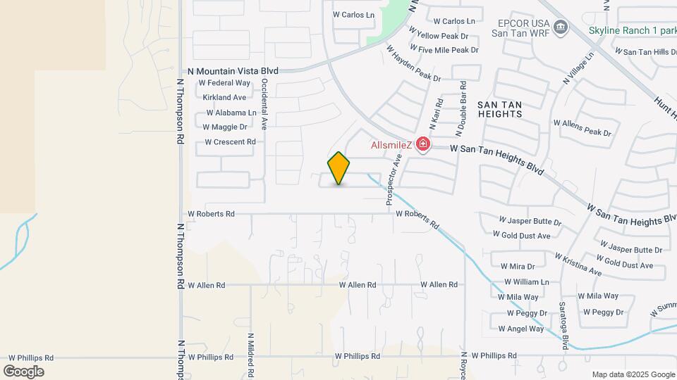3845 W Goldmine Mountain Dr Map and Location Details