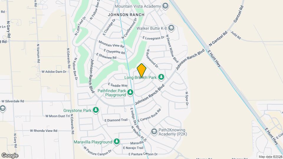 694 E Saddle Way Map and Location Details