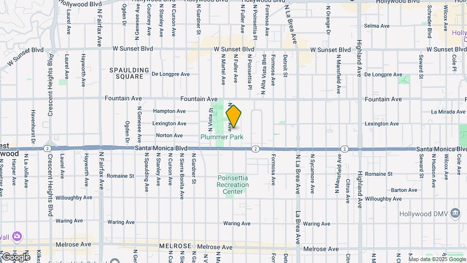 1142 N Fuller Ave Mapa y Detalles de la Ubicación