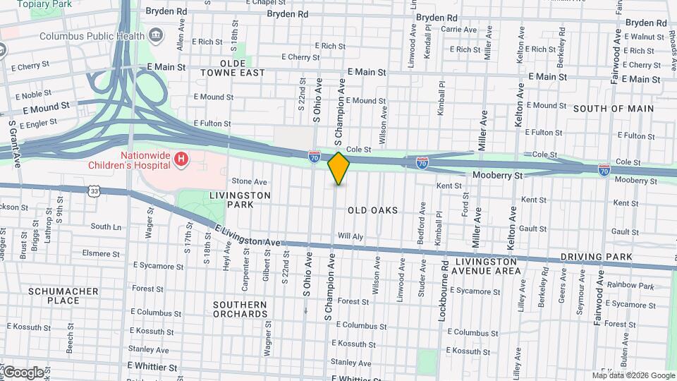 640 S Champion Ave Mapa y Detalles de la Ubicación