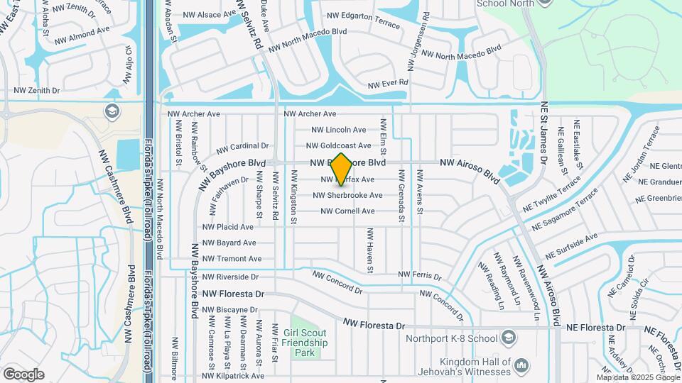 517 NW Sherbrooke Ave Map and Location Details