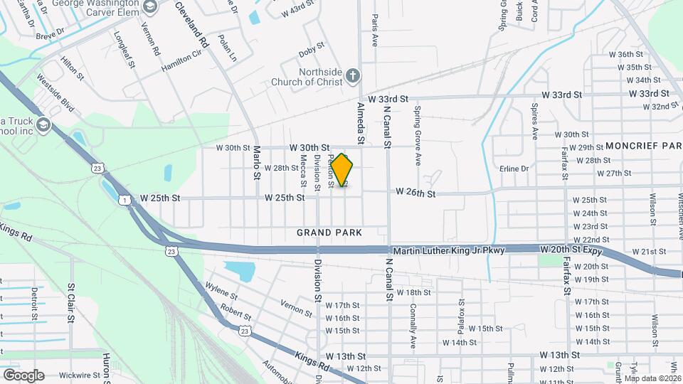 3510 Gladys St Map and Location Details