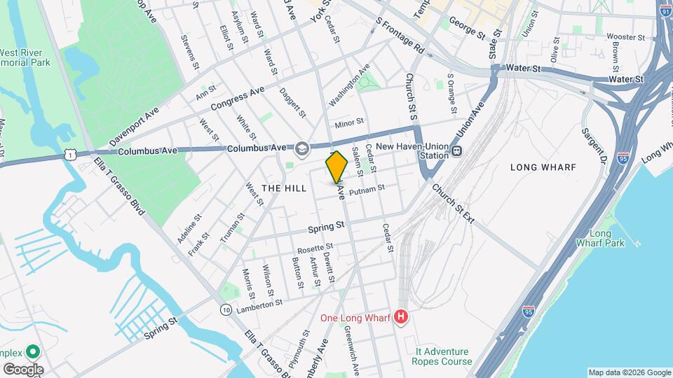 538 Howard Ave Map and Location Details