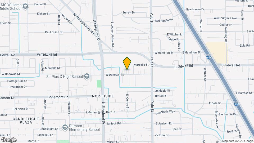 502 W Donovan St Map and Location Details