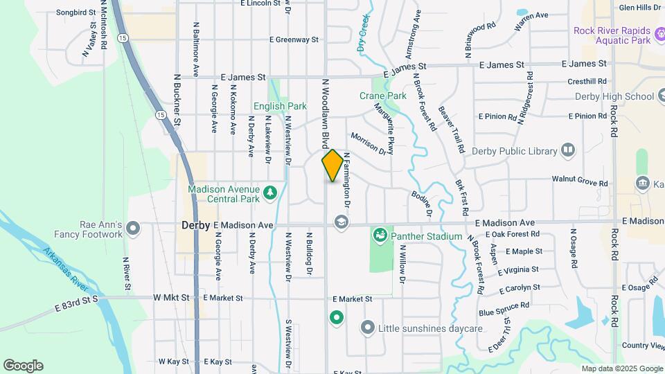 730 N Woodlawn Blvd Map and Location Details