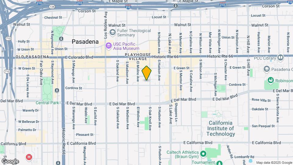 167 S Oak Knoll Ave Map and Location Details