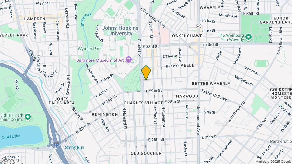 2935 N Charles St, Unit 2 Mapa y Detalles de la Ubicación