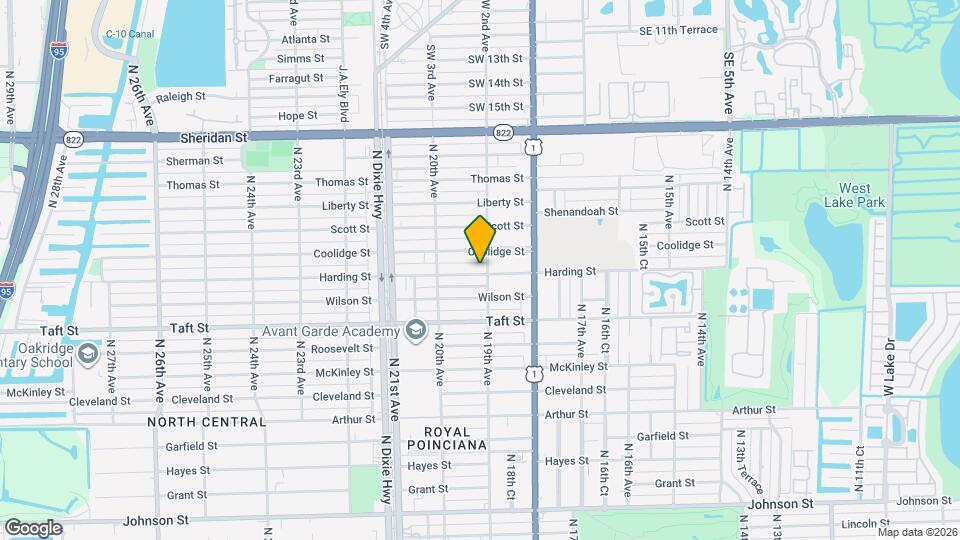 1905 Harding St Mapa y Detalles de la Ubicación