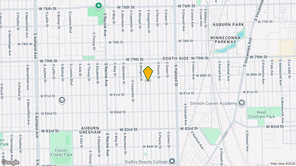 8018 S Sangamon St Map and Location Details