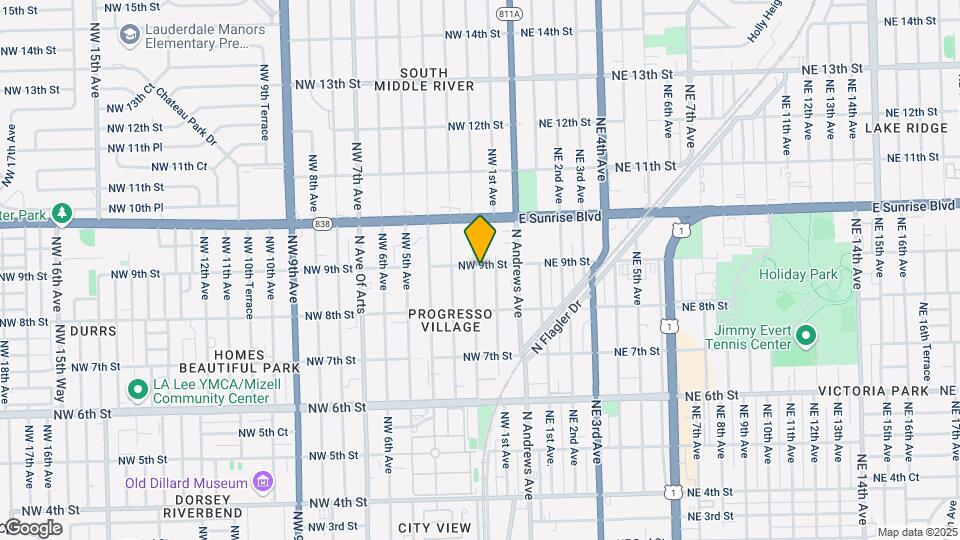 848 NW 2nd Ave Map and Location Details