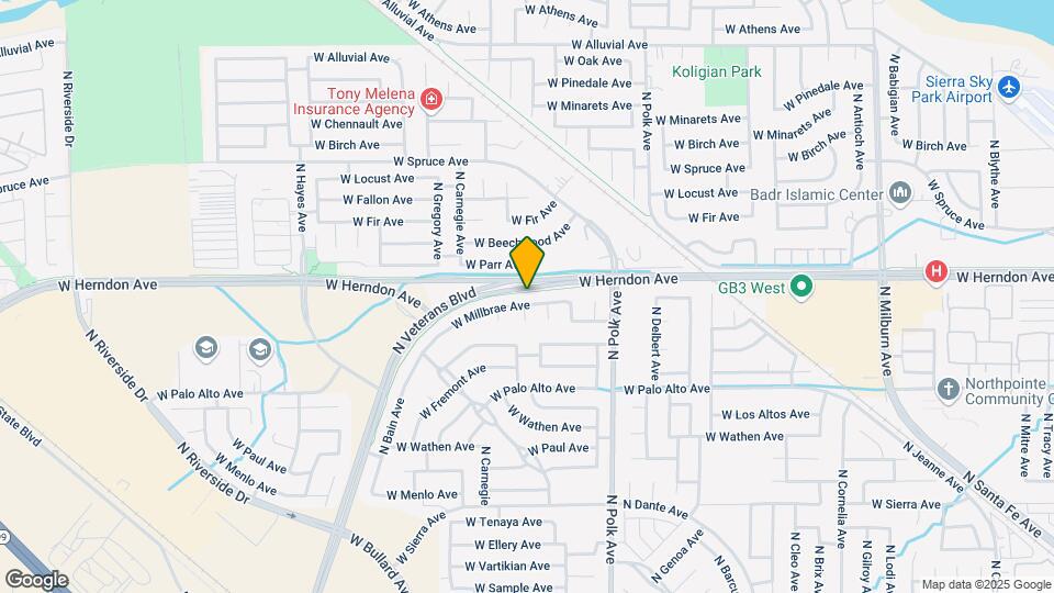 5648 W Millbrae Ave Mapa y Detalles de la Ubicación