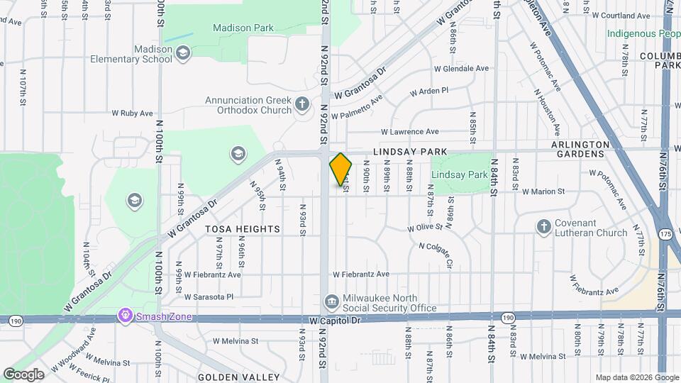 4309 N 91st St Map and Location Details