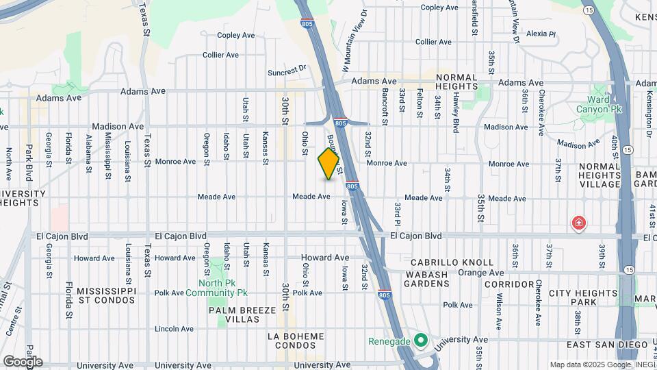 4439 Illinois St Map and Location Details