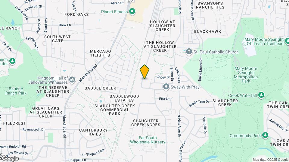 10303 Slaughter Creek Dr Map and Location Details