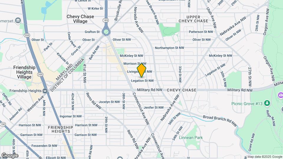 3717 Legation St NW Map and Location Details