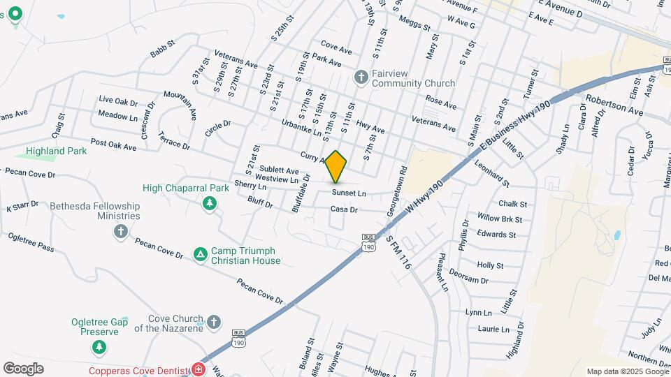 602 Sunset Ln, Unit A Map and Location Details