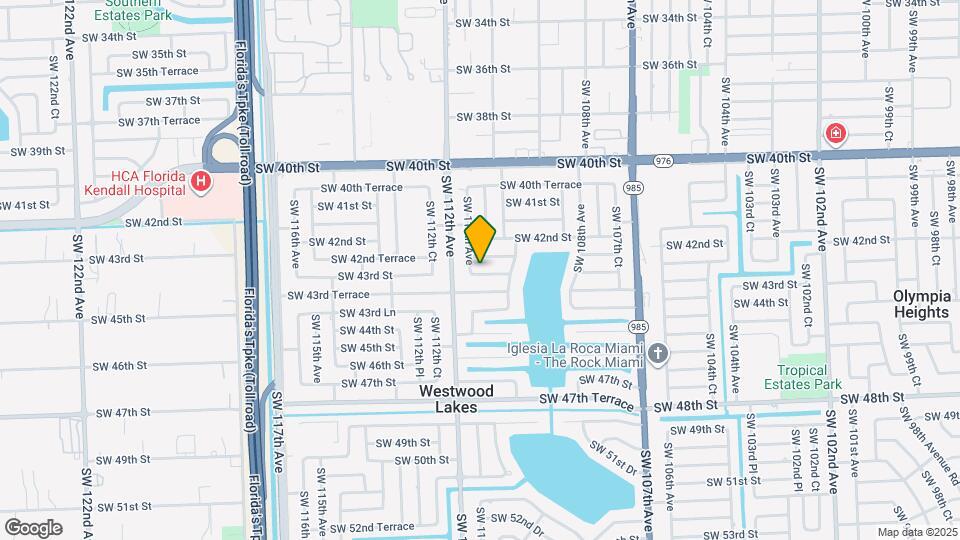 11031 SW 43rd St Map and Location Details