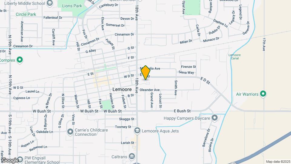 232 N Lemoore Ave Map and Location Details