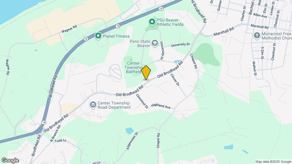 1629 Old Brodhead Rd Map and Location Details