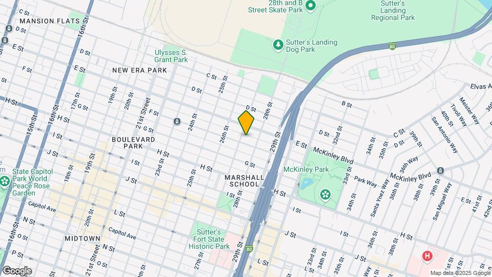 2711 F St Mapa y Detalles de la Ubicación