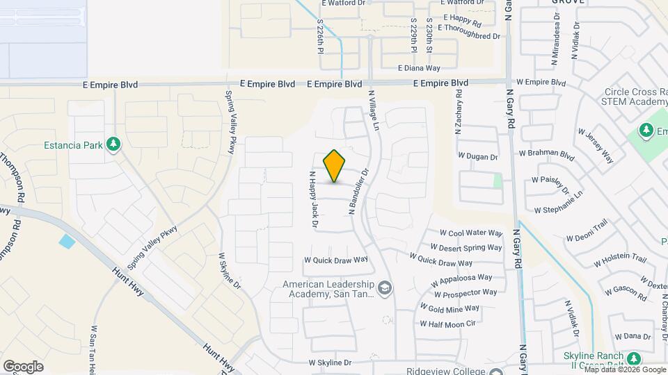 2541 W Canyon Way Map and Location Details