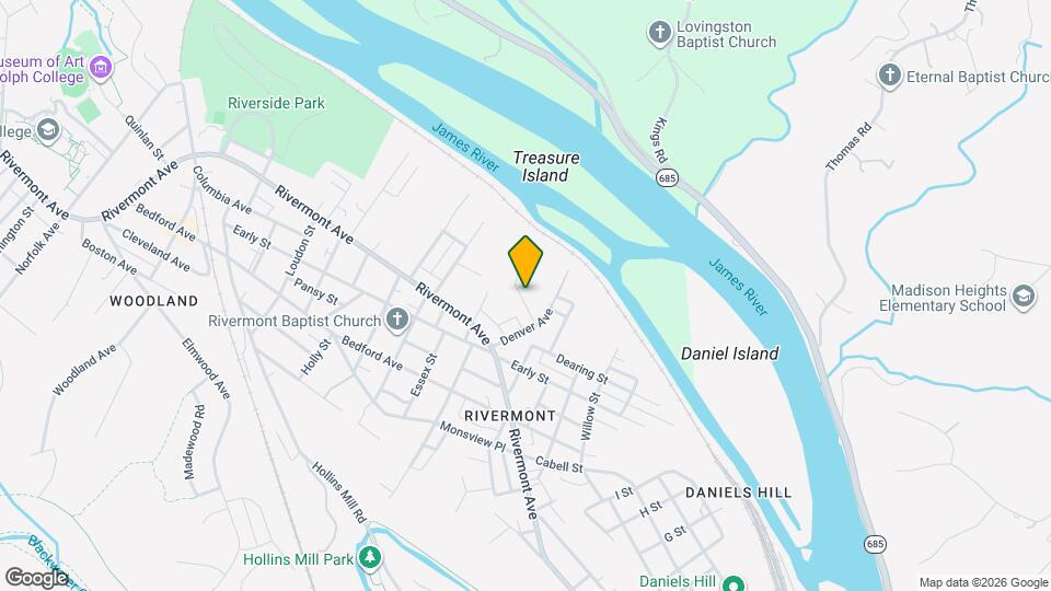 1460 Yancey St Map and Location Details