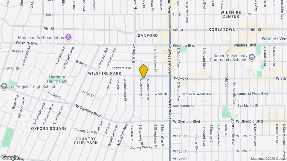 820 S Gramercy Pl, Unit 11 Map and Location Details