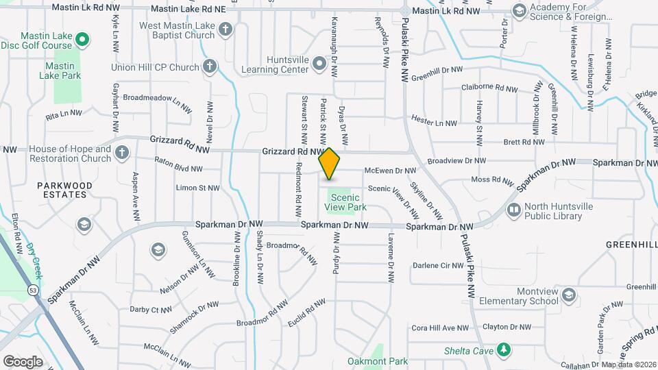 2712 Scenic View Dr NW Map and Location Details