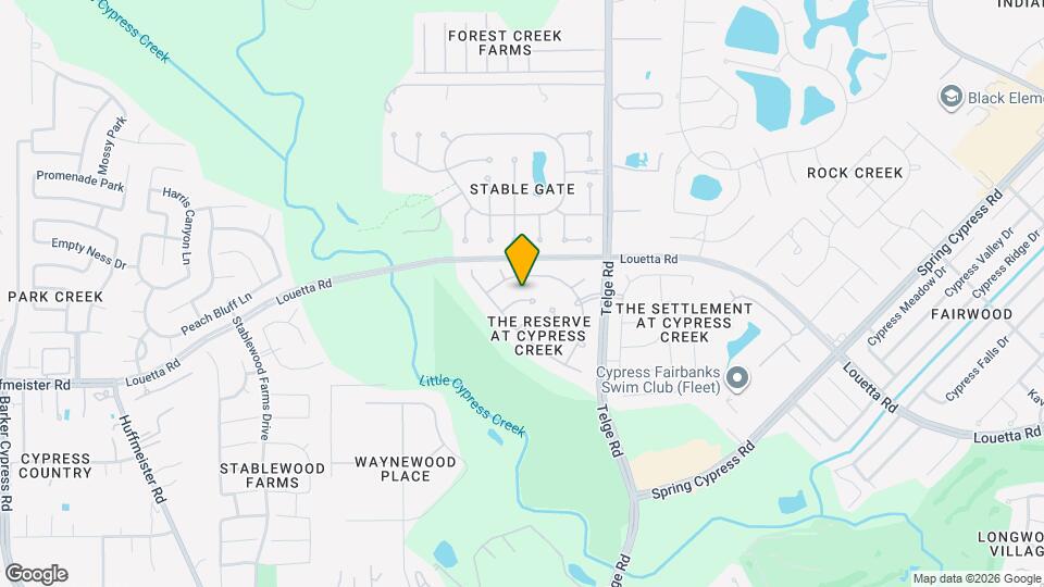 15119 Shady Gate Ct Map and Location Details