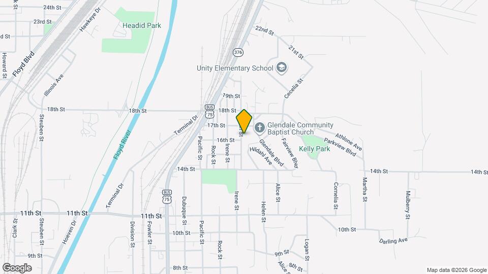 1602 Rustin St Map and Location Details