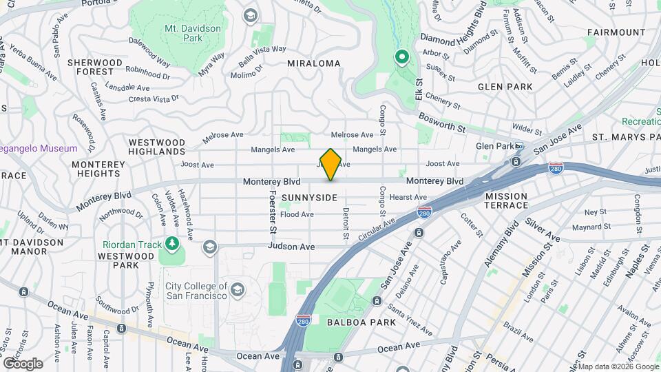 441 Monterey Blvd Map and Location Details