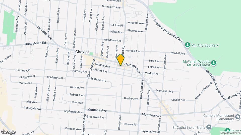 3414 Gamble Ave Map and Location Details