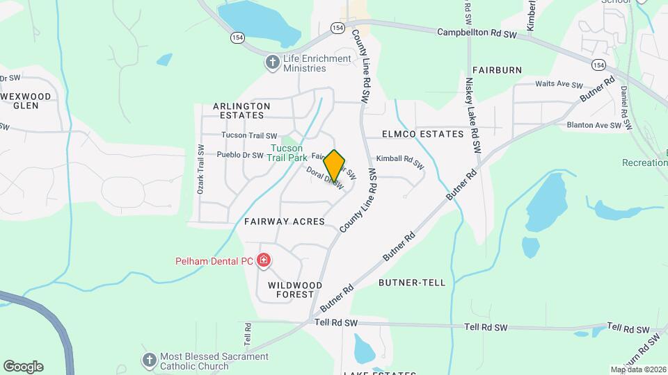 4522 Doral Dr SW Map and Location Details