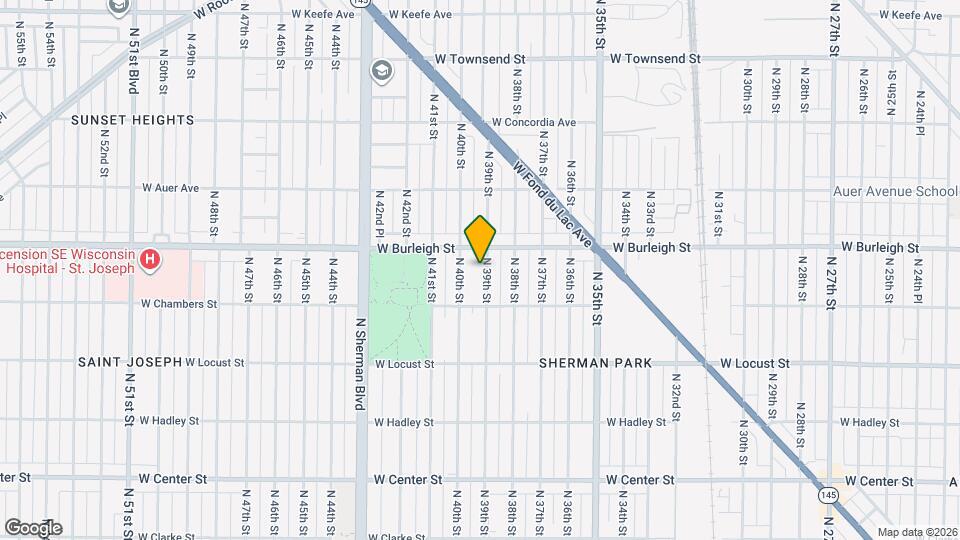 3051-3053-3053 N 39th St Map and Location Details